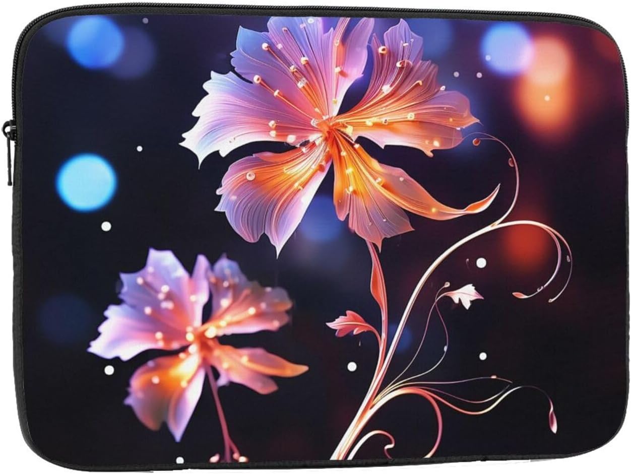 10 Inch Laptop Sleeve Bag Waterproof Shockproof Laptop Case Bag Cool Decorative Flowers Computer Skin Bags Lightweight Tablet Carrying Case