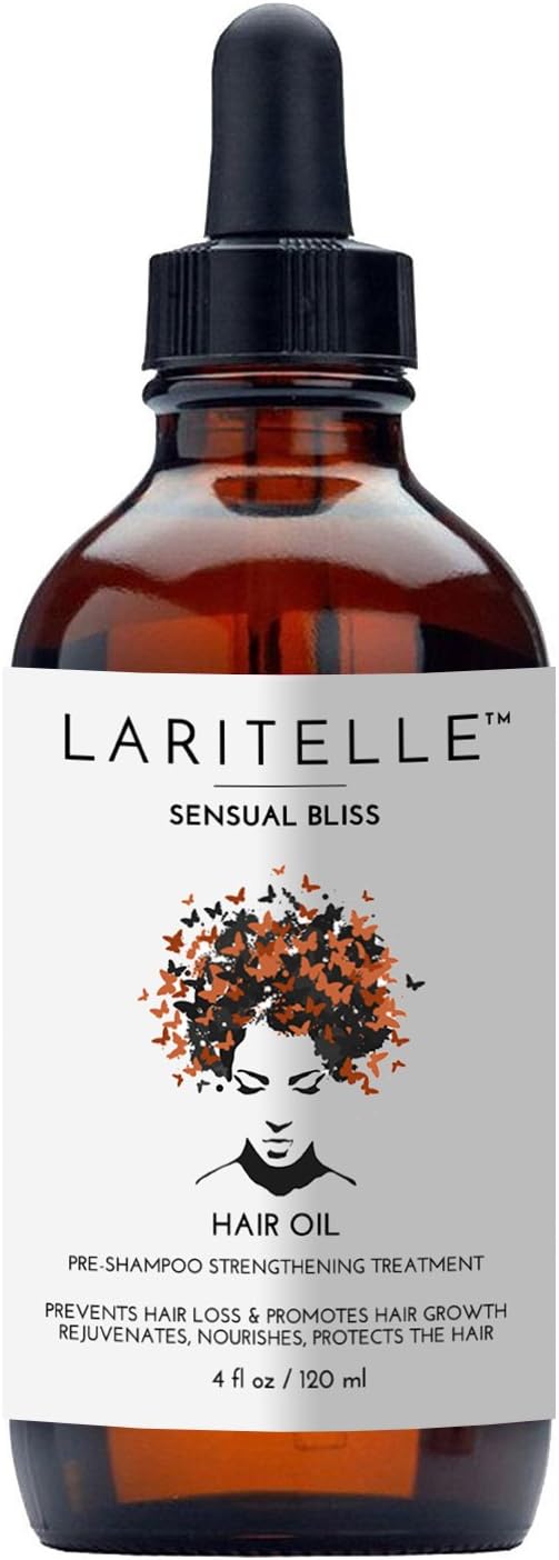 Laritelle Organic Sensual Bliss Hair Fortifying Treatment for Men & Women 4 oz | Strengthening & Rejuvenating | Supports Hair Vitality & Scalp Health | GMO-Free, Vegan