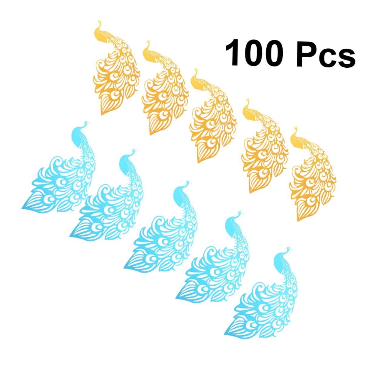 PRETYZOOM 300pièces De Placement Décoratives Design Pour Et Événements Et Doré Élégants Pour Verres à Et