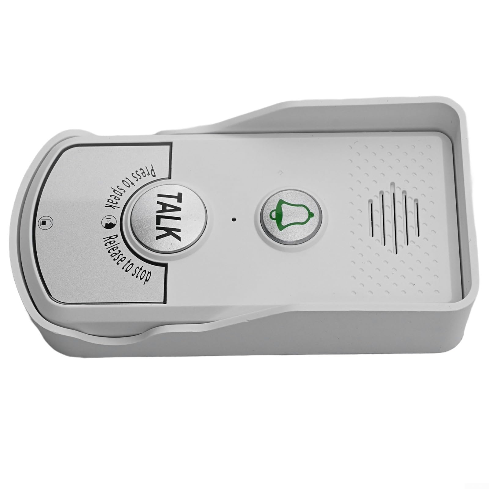 Timbre inalámbrico, timbre de intercomunicador inalámbrico, con rango de 1000 m, comunicación bidireccional Unidad exterior impermeable 2000mAh Batería (blanco)