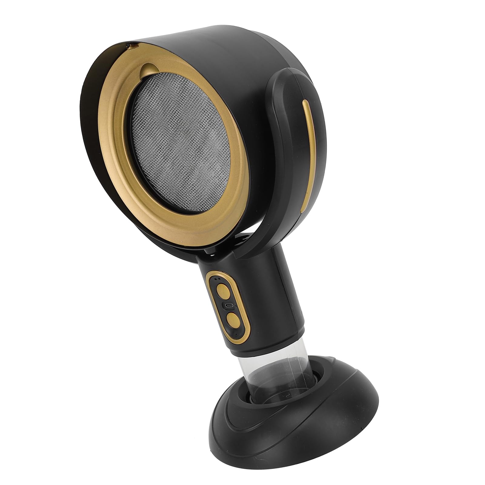 Extractor de Cocina Portátil, Extractor de Mesa de 3000mAh con 2 Velocidades para Acampar (oro negro)