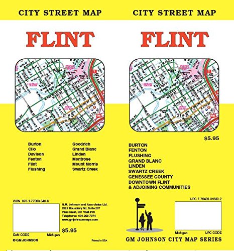 Preisvergleich Produktbild Flint, MI Street Map