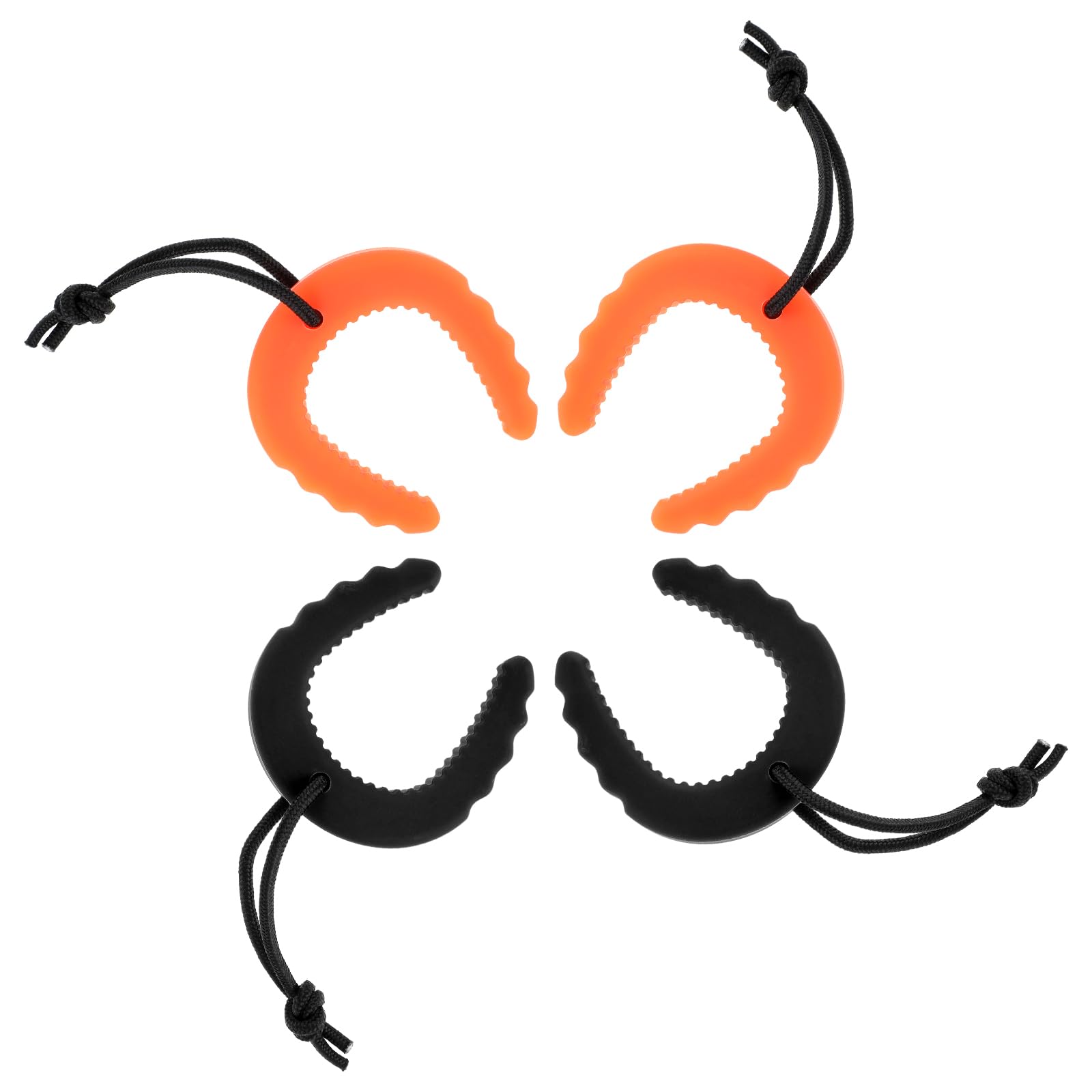 HJZHII 4 PCS First Responder Door Stop, Door Jam for Law Enforcement Door Pinch Guard from Closing Edge Door Finger Guards Security Emergency Police Door Stoppers (Orange, Black)