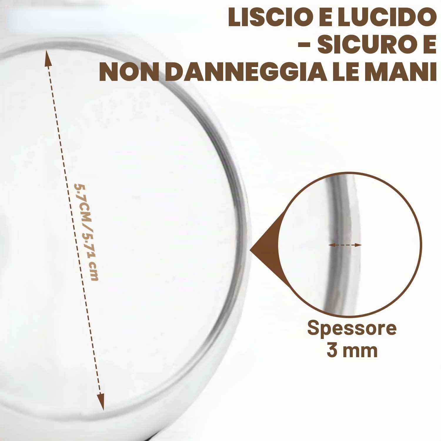 Barattoli di vetro ermetico borosilicato, con tappo in sughero, per spezie, zucchero, caffè, biscotti, caramelle (550 ml/19oz)