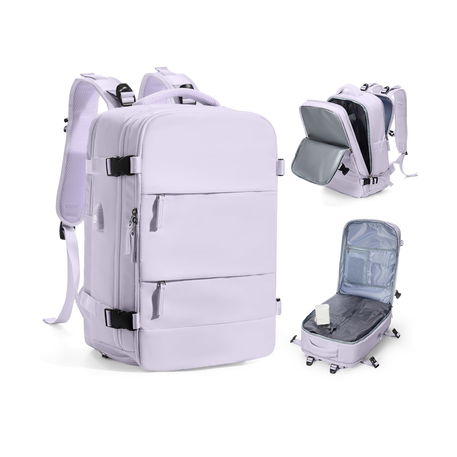 SZSYCN Zaino da Viaggio con Sottovuoto Ryanair 40x30x20 Wizzair Borse da Cabina per Ryanair 40x20x25 Bagaglio a Mano Sottovuoto con pompa,Zaino Casual per Laptop