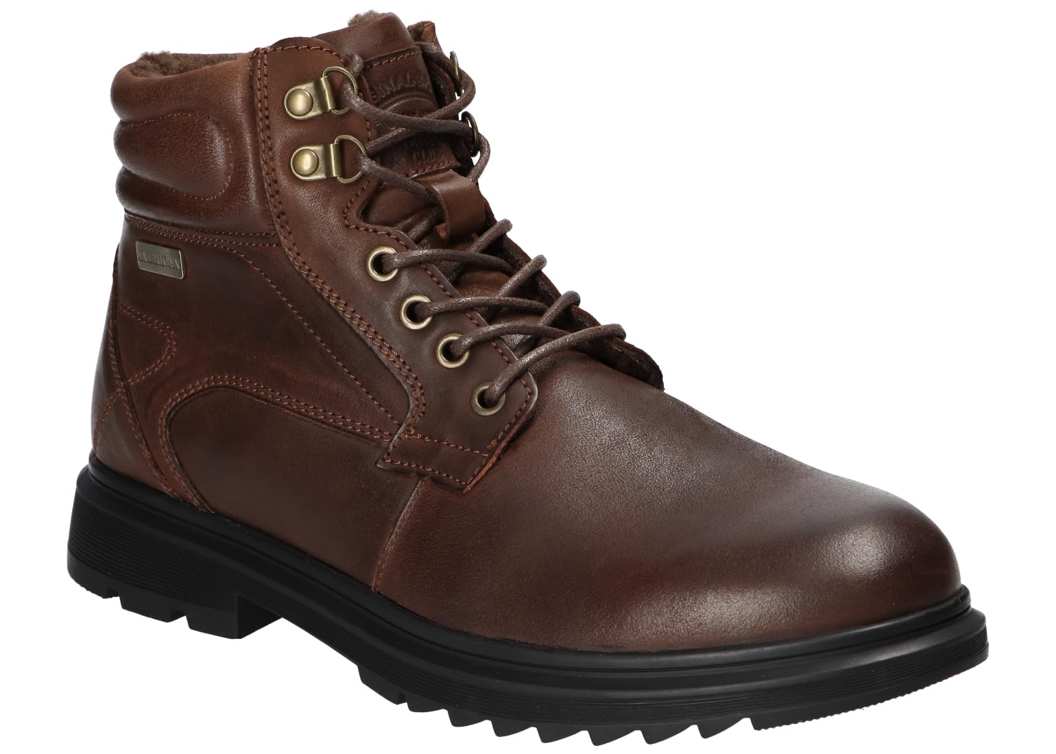 CY88 OCIEPLANE TRAPERY BUTY ZIMOWE SKÓRZANE MĘSKIE CO 42