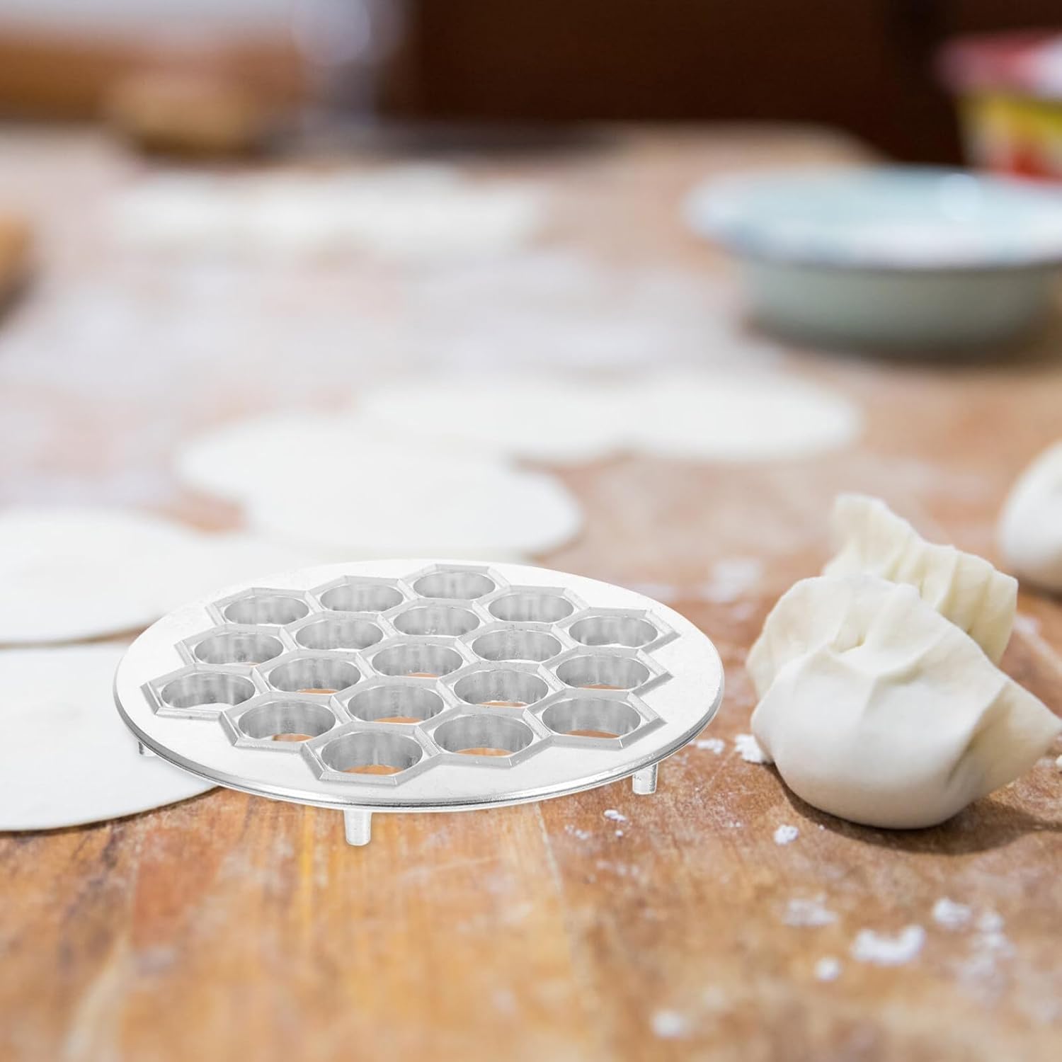 Cabilock Form for Dumplings Russian Ravioli Maker Dumplings Mold, Metal Mold Dumpling Maker Machine Wrapper Ravioli Cutter Dough Cutter Pasta Pie Mould for Kitchen Accessories