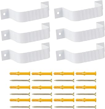 Downspout Strap 2x3 Leader Strap 2x3 6pcs White