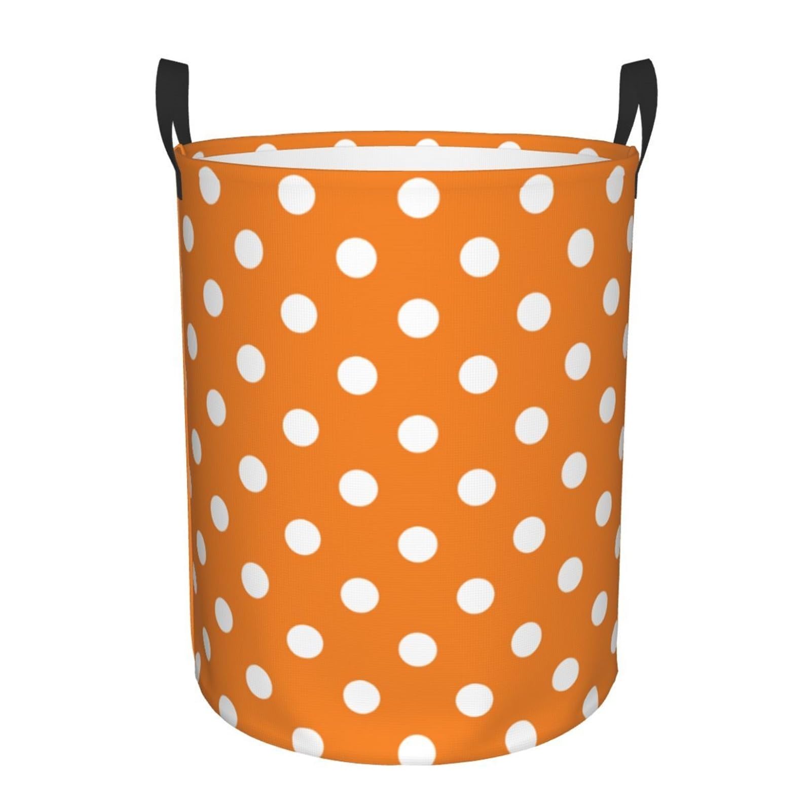 Fabric laundry hamper Polka Dots Pattern Laundry Basket Foldable Clothes Hamper Storage Bin for Family(Color9,42x34 cm)