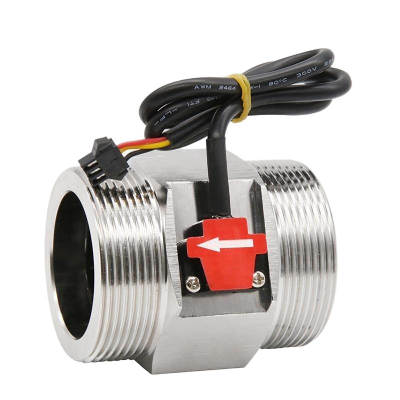 Sensor de flujo agua efecto Hall acero inoxidable, medidor interruptor líquido DN40/DN50 for tuberías gran diámetro Uso Interior y Exterior(DN50 (2-inch pipe))