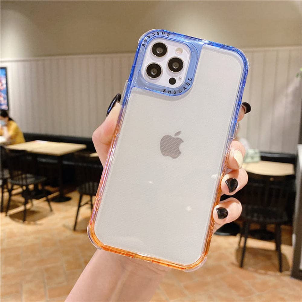 Coque de protection iPhone transparente dégradé évite chutes et chocs T7 - 5