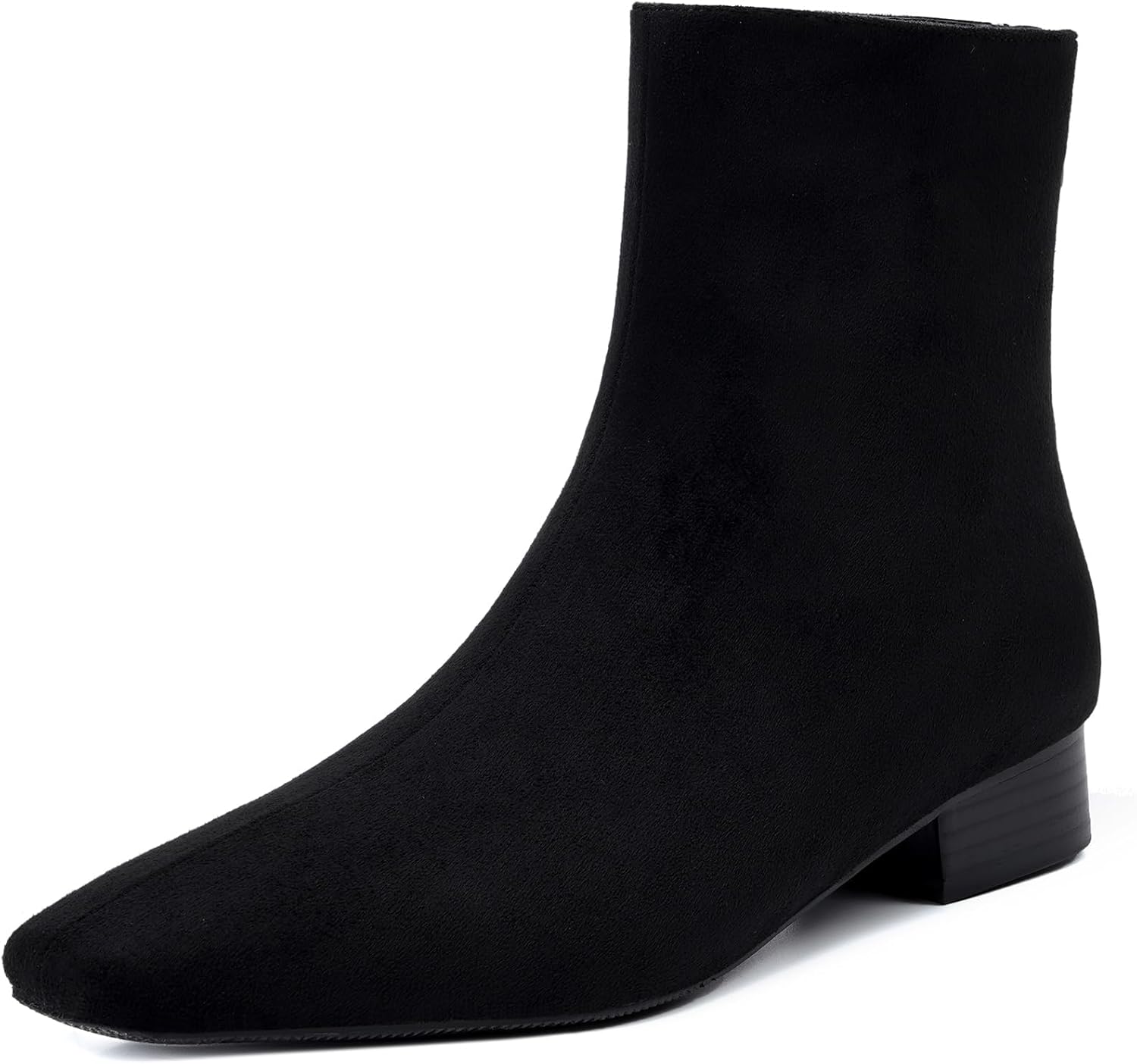 Beauty Women's Booties - Low Heel Square Toe