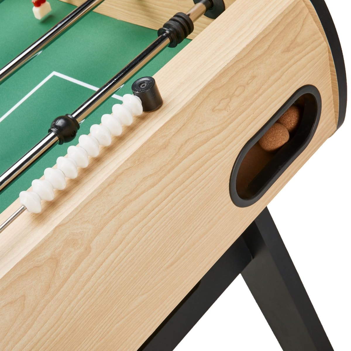 Kangui Babyfoot Adulte - Robuste - Barres télescopiques - 2 à 4 Joueurs - 3 Balles liège inclues