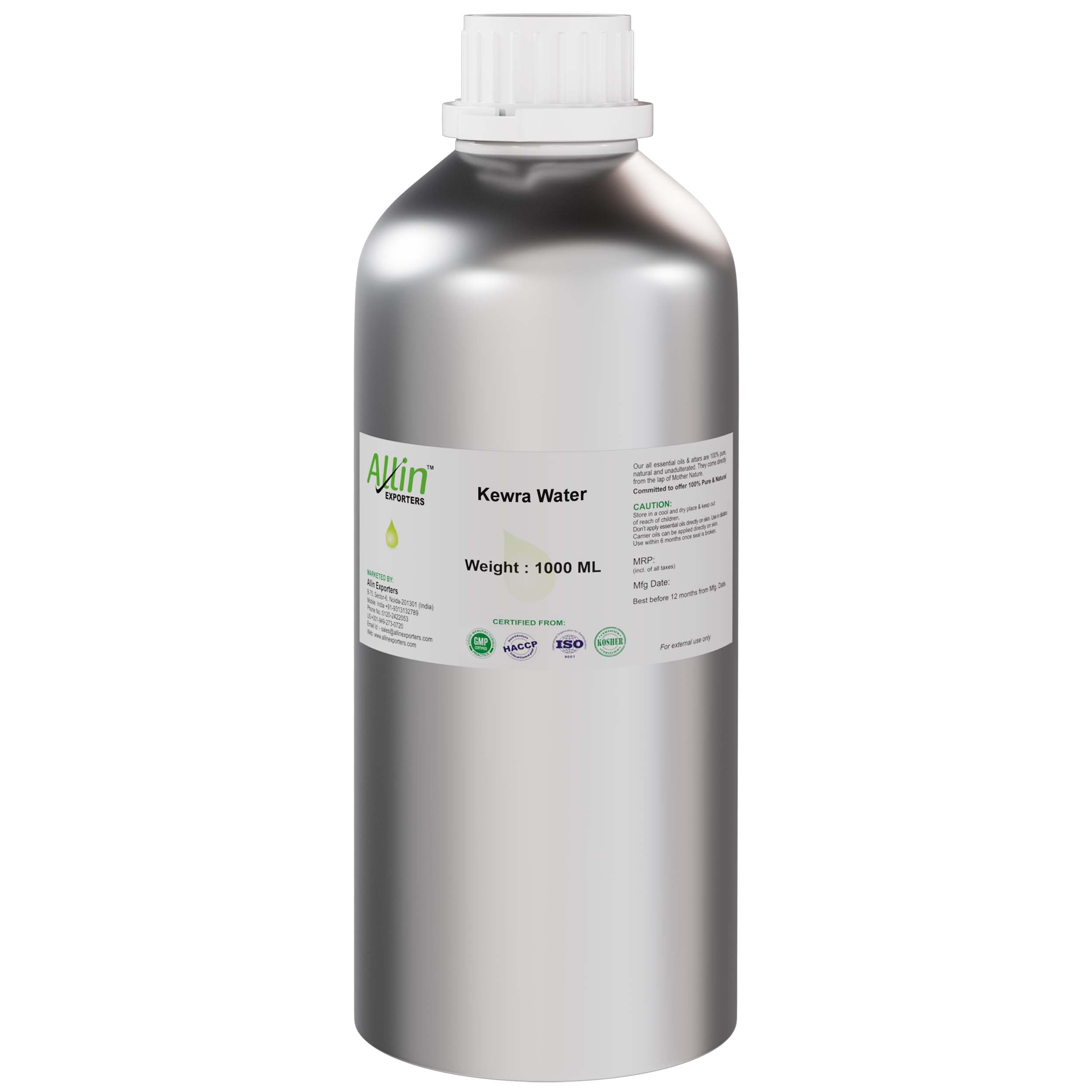 Kewra water - 100% Pure, Natural & Undiluted - 1000 ML