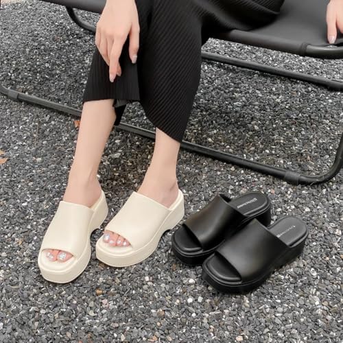 Platform Slippers Super fashion Open Toe Chunky Sandals Summer Outdoor Beach Slippers Slip on Party Dress Shoes4