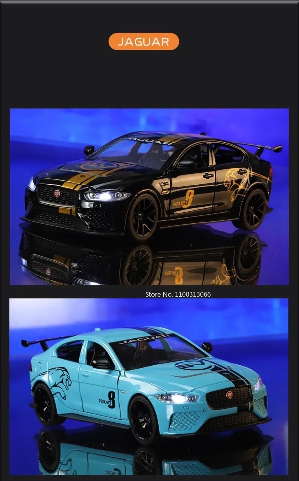 Amazon.com: Miniature Replica Car Model 1:24 for Jaguar XE SV