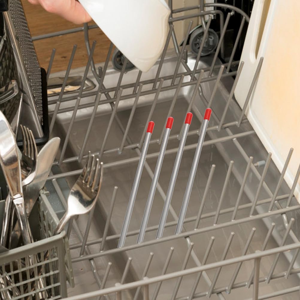 BESPORTBLE 6pcs Stainless Steel Dishwasher Insert Draining Sticks, Bottle Holder Dishwasher Accessories for Standard, Glass Bottle Drying Rack for Home Kitchen