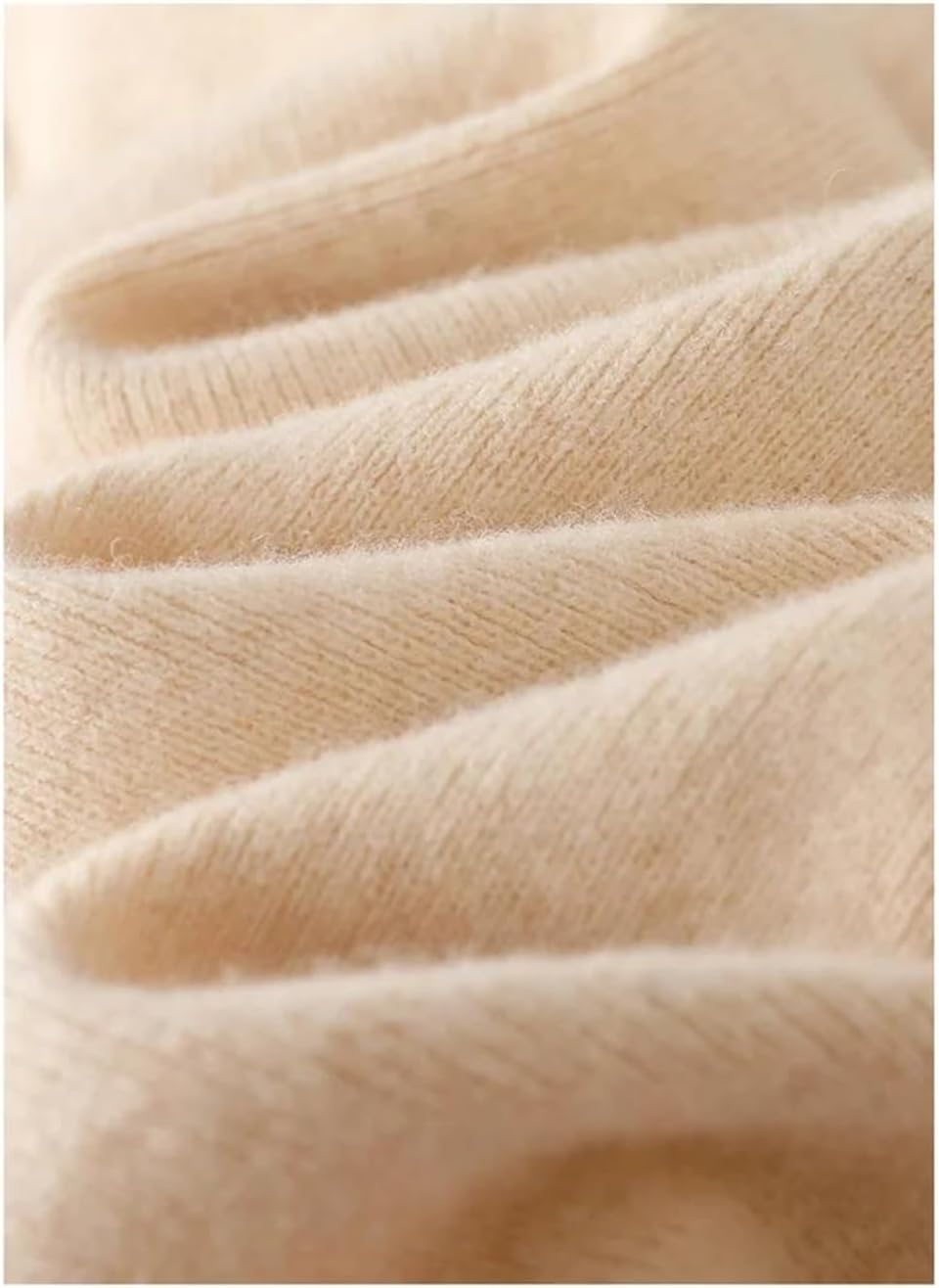 Women's Winter Knitted Wool Pants Cashmere Straight Floor-Length Trousers