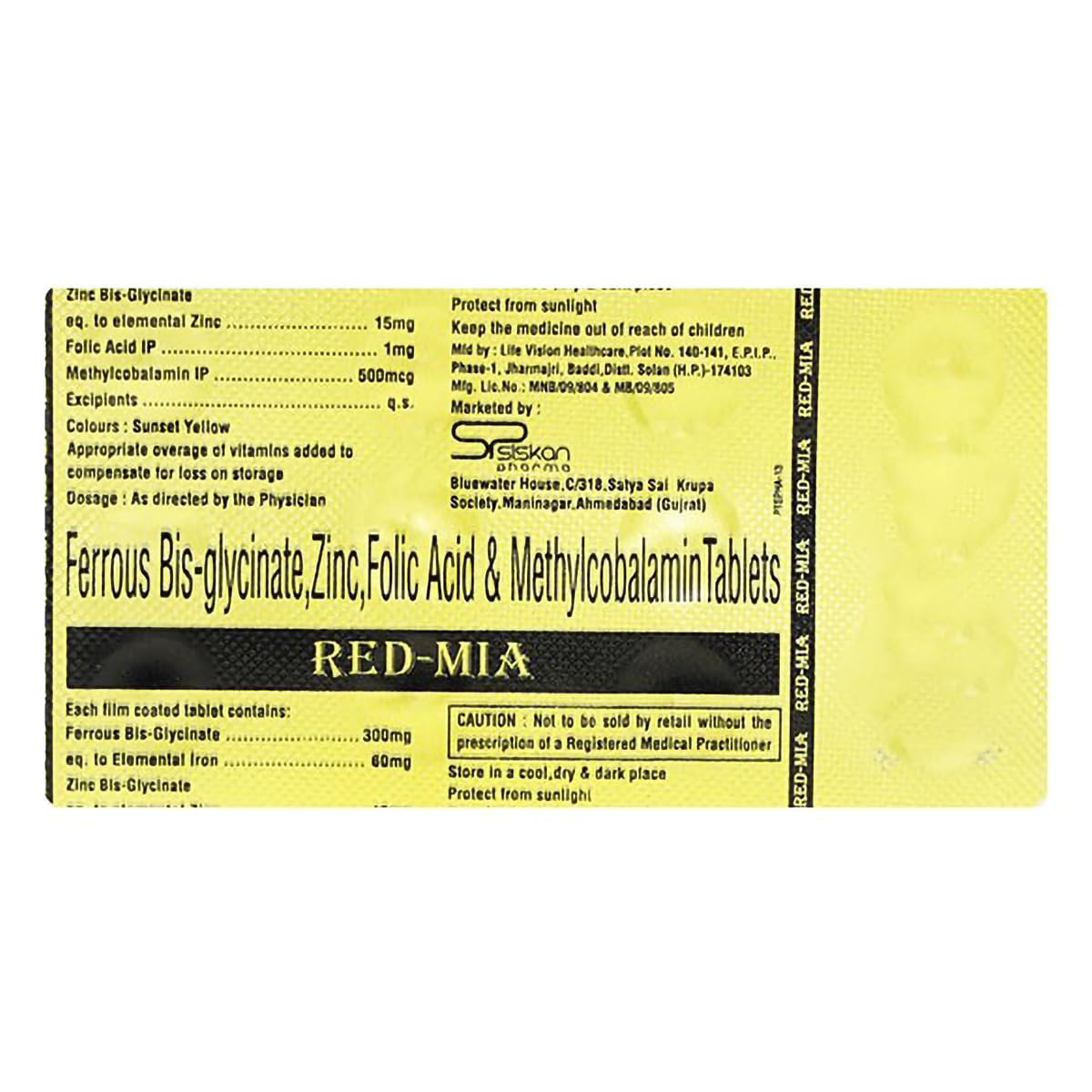 Red-Mia - Strip of 10 Tablets