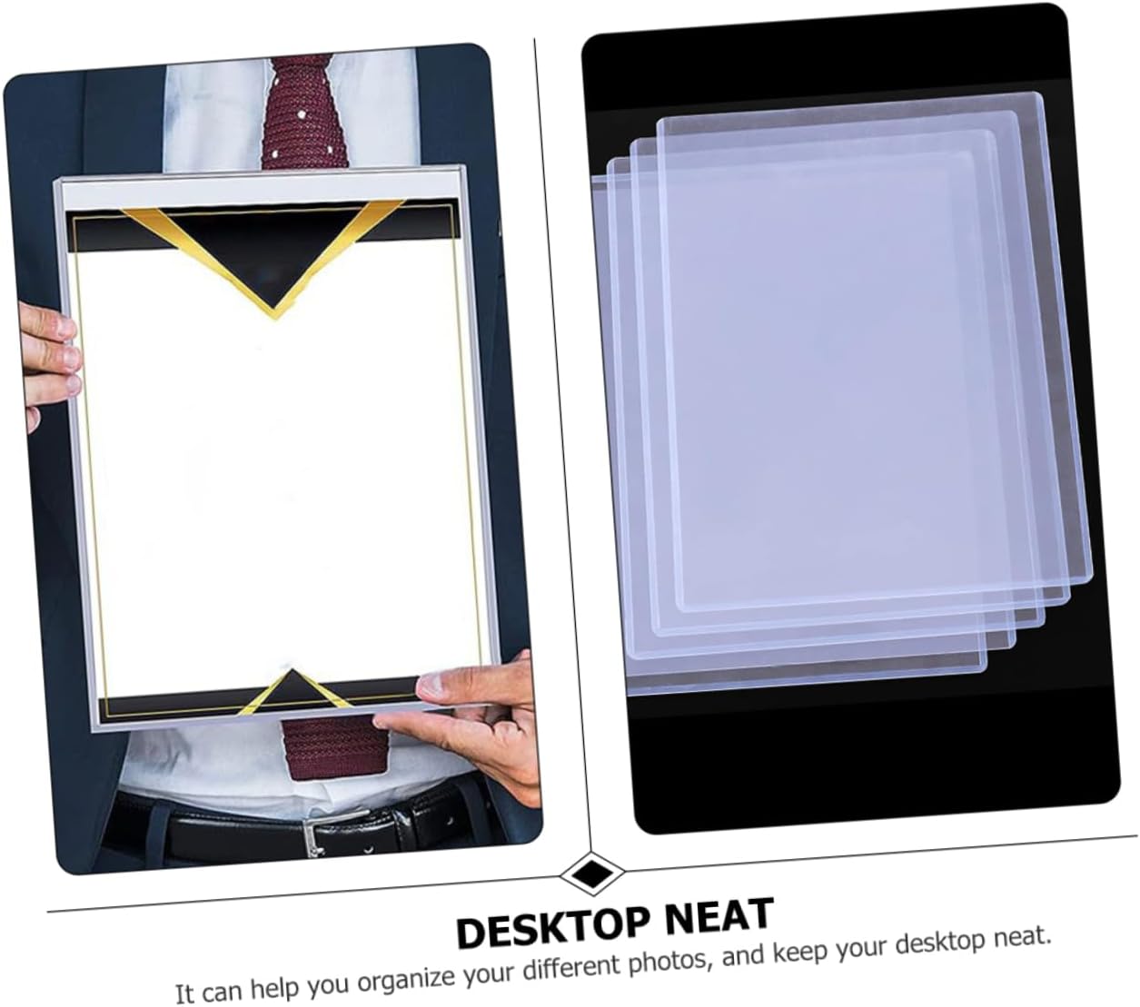 12pcs Plastic Photo Protector Sleeves Trading Photo Covers Picture Sleeves Protective Cover Water Stain Resistant Easy to Use