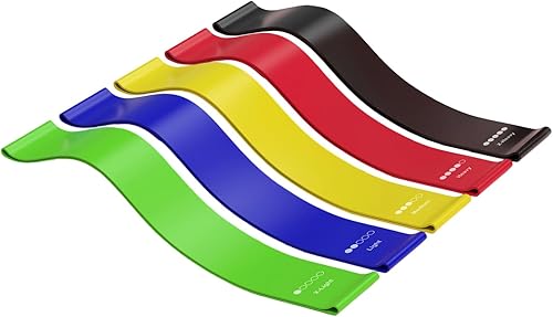 Bandas de resistencia, bandas de ejercicio multifuncionales, equipo de fitness Juego de resistencia elástica, accesorio portátil para gimnasio en