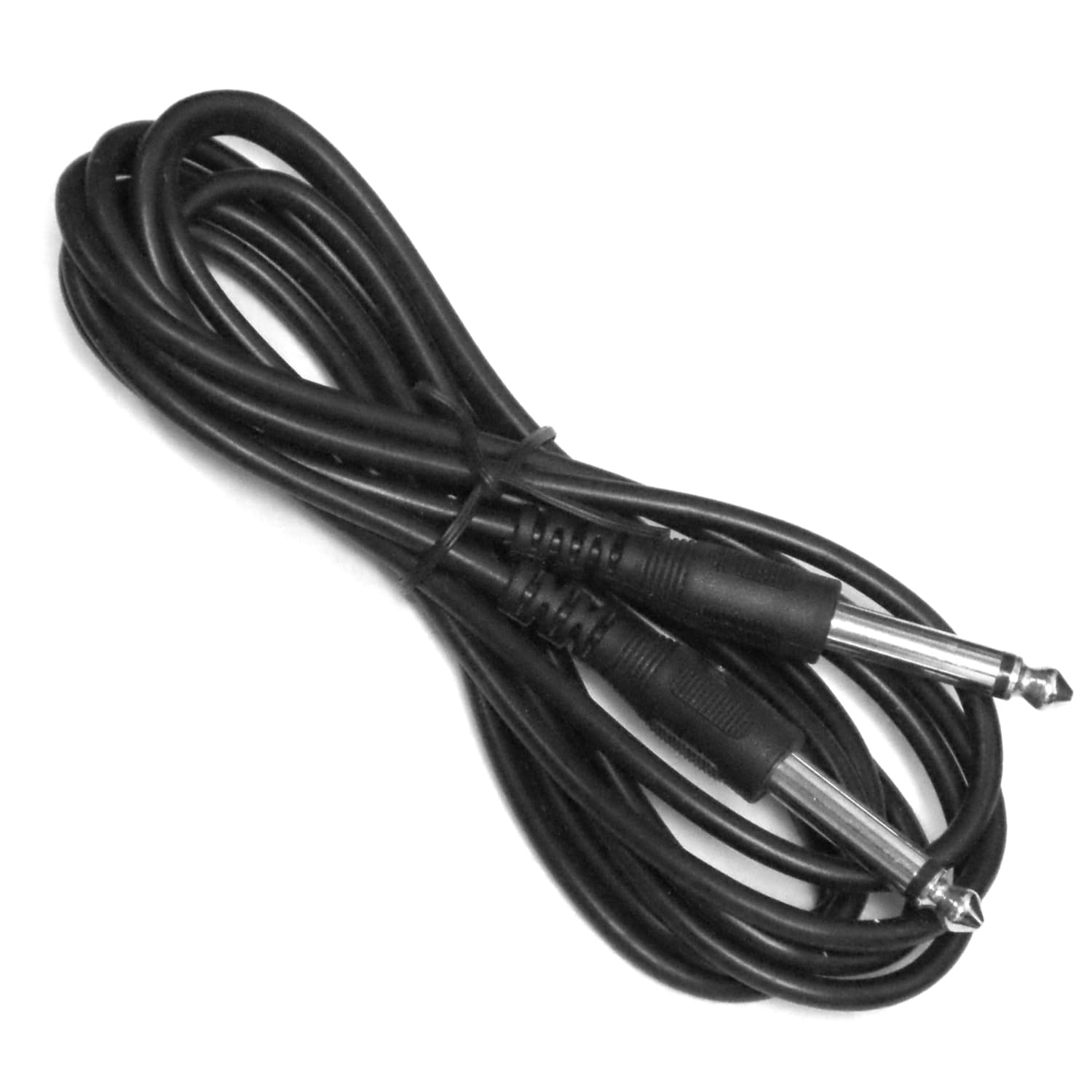 Cable Corp SC10 10' Molded End Right Angle to Straight Instrument Cable, Black