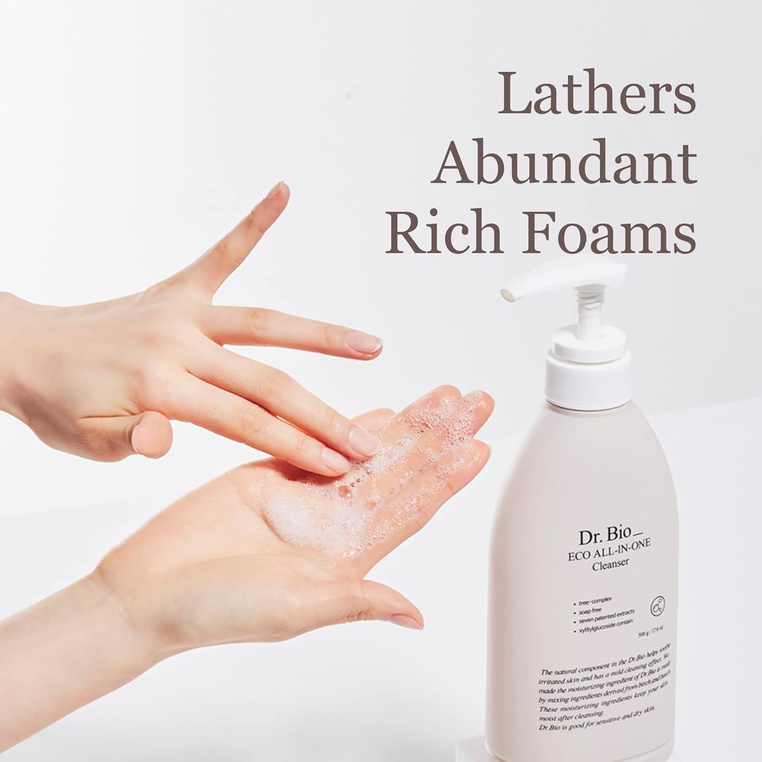 Eco All-in-One Cleanser, Face & Body Wash for Sensitive Skin with Ceramide, Probiotics & Cica, Vegan, Fragrance-Free, Mild Gentle Hydrating Cleanser, Hypoallergenic Korean Skincare - Image 6