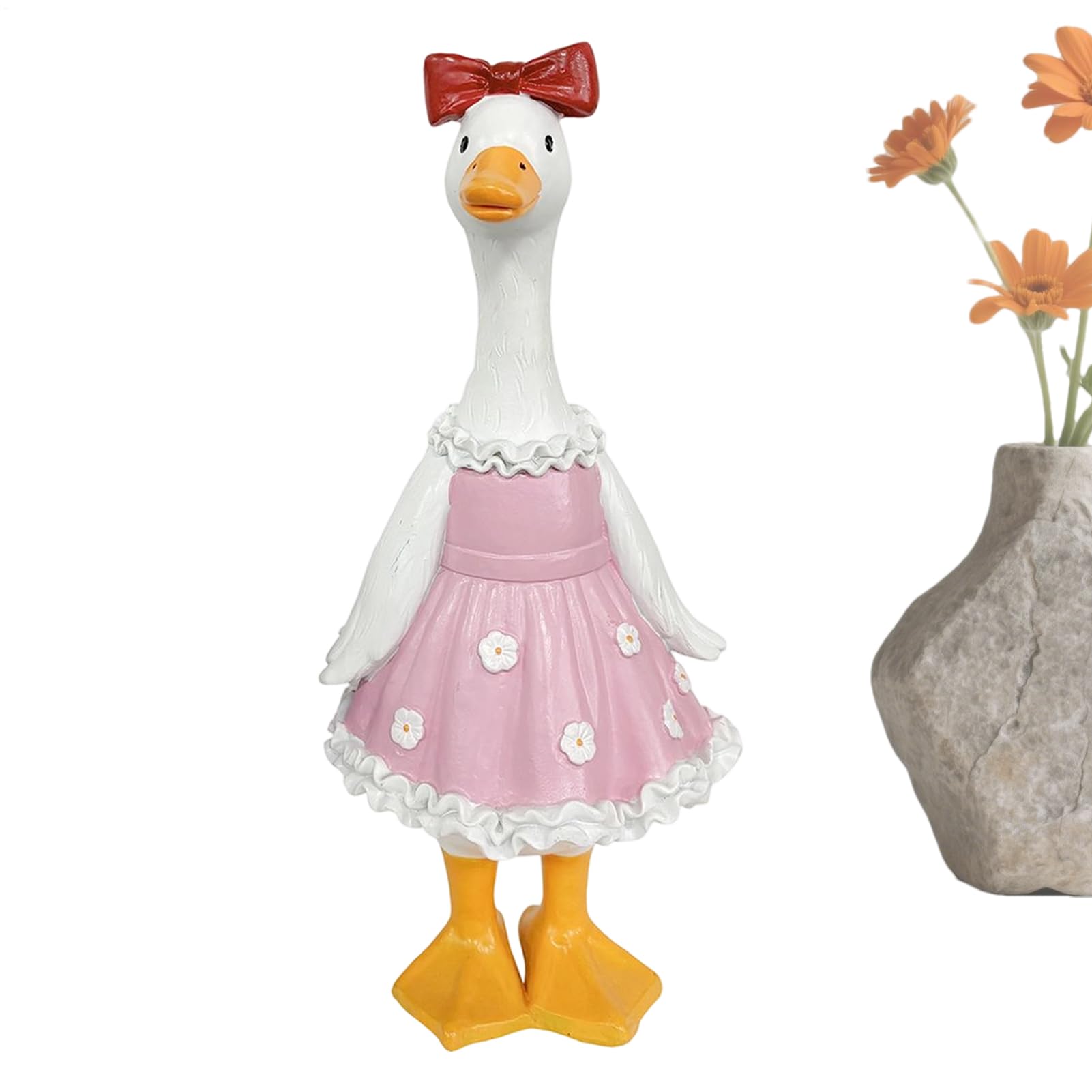 Statue de jardin canard pour revitaliser un espace extérieur triste