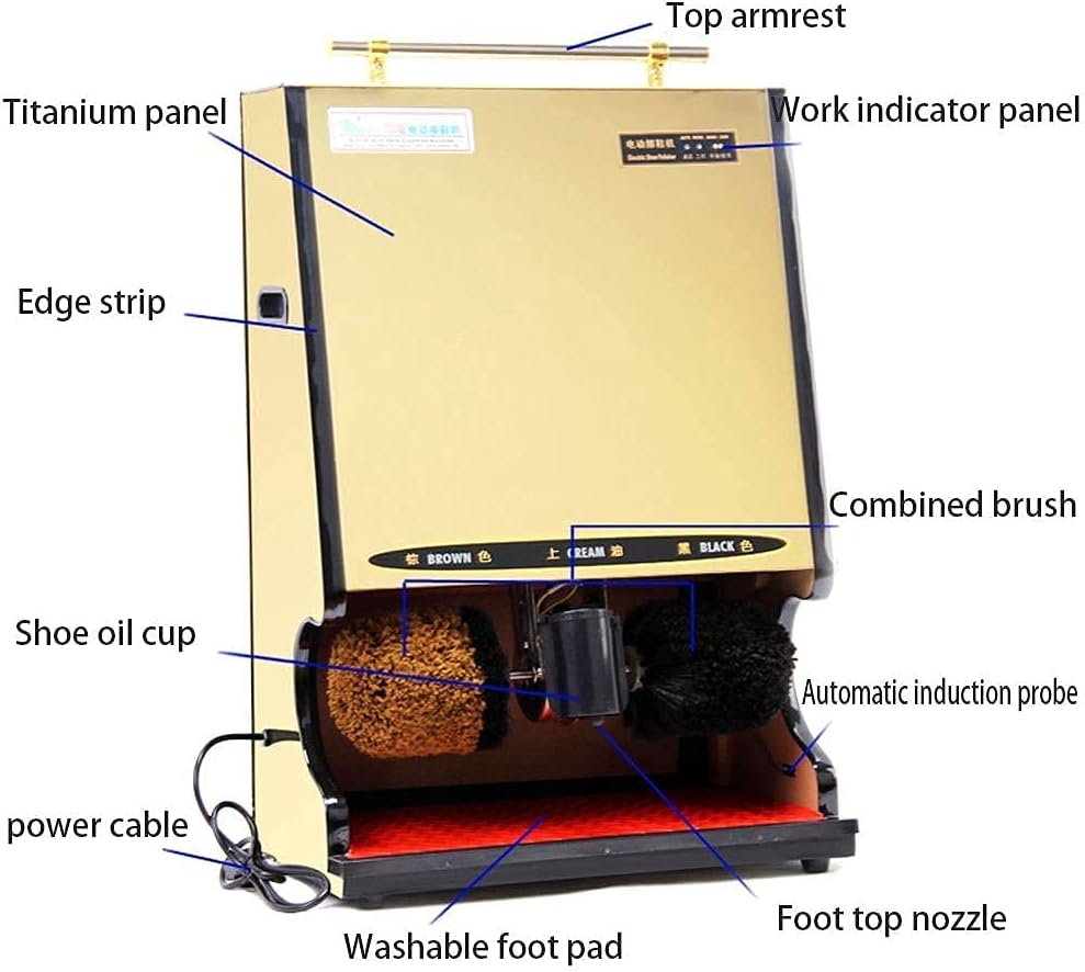 Waterfootwear at Home Shoes Automatic Induction Shoe Polisher Polisher Domestic Electric Shoe Polisher/Hotel Shoe Polisher