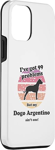 Miniatura 3 de iPhone 12 mini 99 Problems But Dog Ain't One - Funny Dogo Argentinos Case