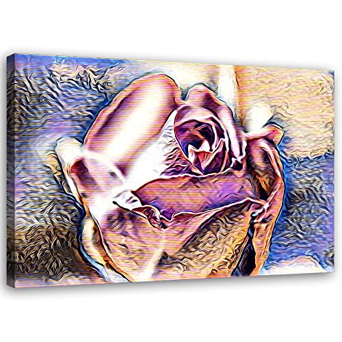 Tableau sur toile grand format pour habiller un mur vide salon Feeby 100x70 cm