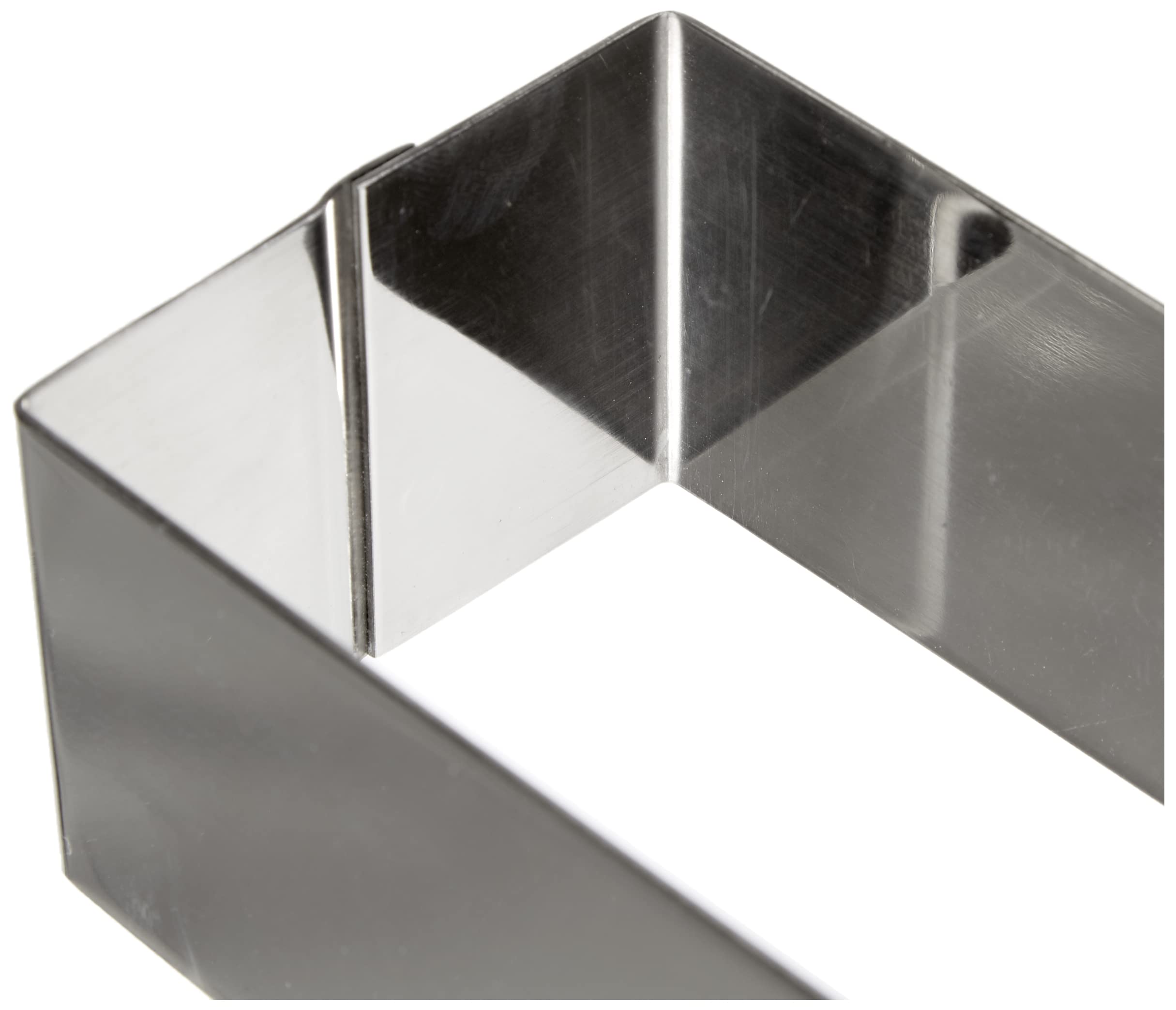 Ibili 722712 prostokątny pierścień do potraw ze stali nierdzewnej, 12 x 6 x 4,5 cm