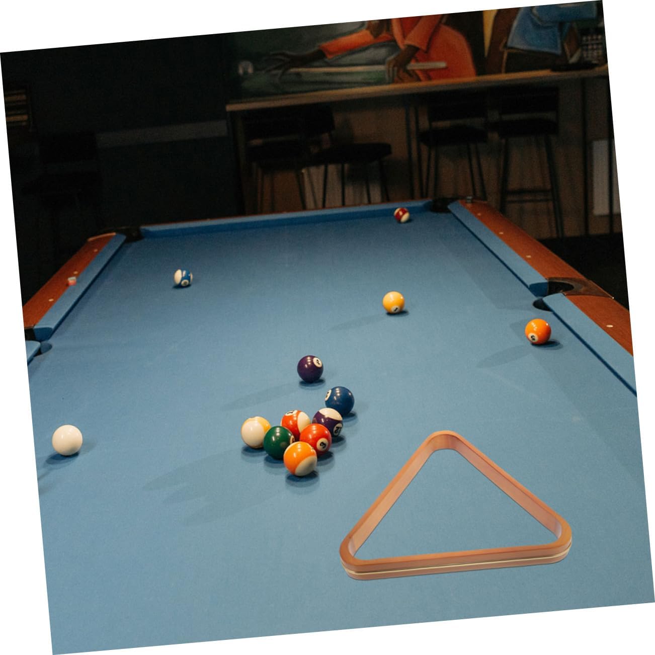 2pcs Solid Billiard Triangle Rack Pool Ball Organizer for Easy Setup and Transport Luxurious Design with Eco-Friendly Material for Home and Professional Use