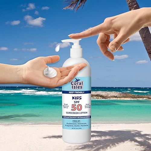 Miniatura 5 de Coral Isles by Rocky Mountain Sunscreen - Loción SPF 50 para niños Protección UVAUVB de amplio espectro Cumple con la Ley de Seguro de Arrecifes