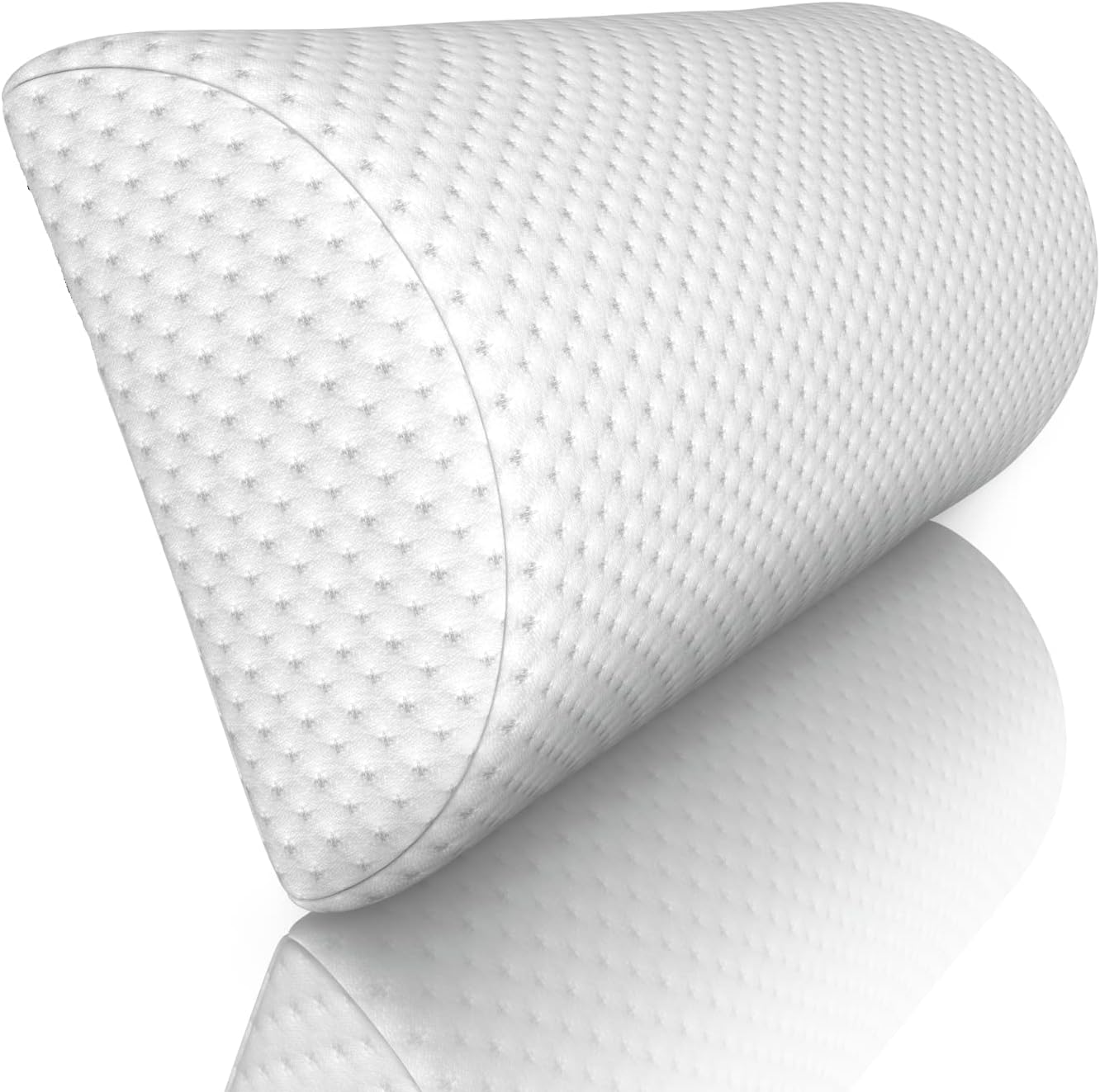 Top Home Solutions Half Moon Knee Pillow Sleeping Cushion - Side Memory Foam Back Support Extra Firm - Semi-Roll Knee Pillow - Leg Elevation - Pain Relief