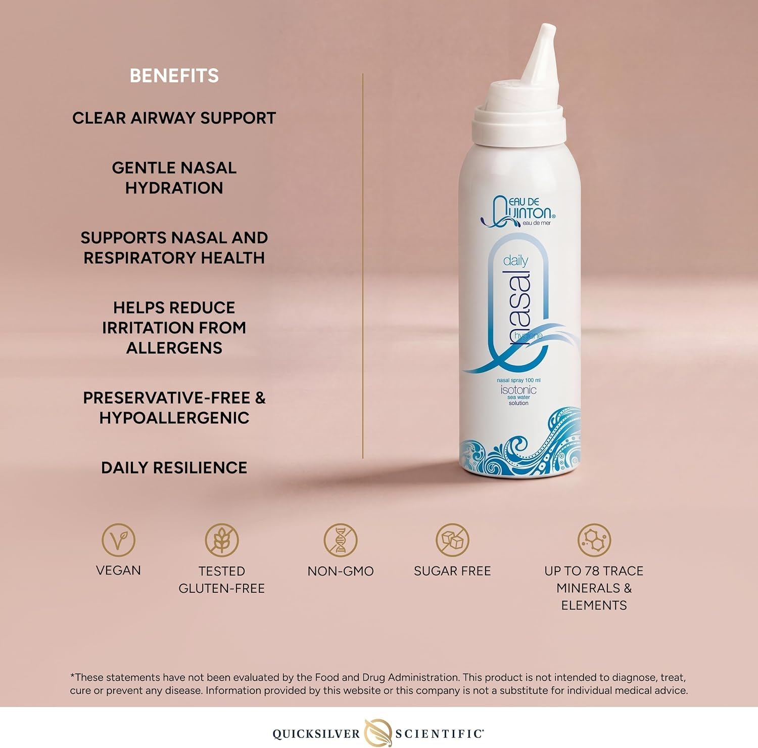Quicksilver Scientific Quinton Daily Nasal Spray, 3.38 fl oz — Amazon image 4