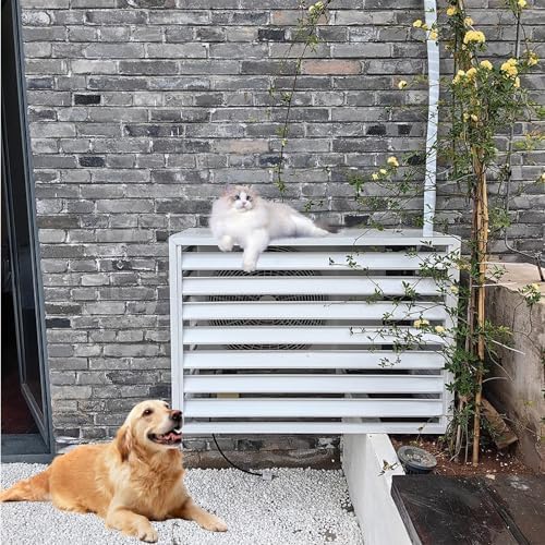 Outdoor Privacy Screen Fence - Air Conditioner Cover, Flower Stand, Wind & Rain Protection, Garden Organizer, Enhanced Patio & Yard Privacy, Weather Resistant Outdoor Shield