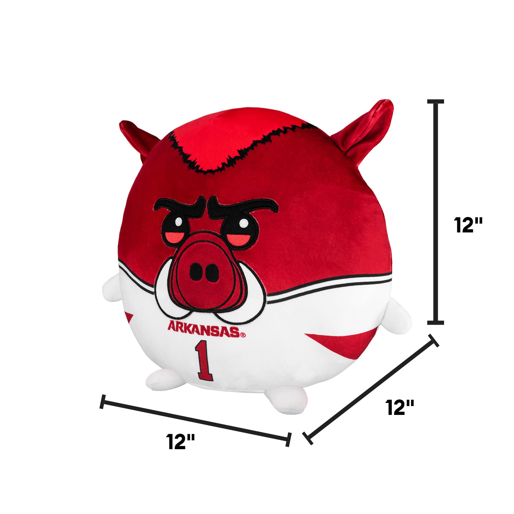 Sleep Squad Arkansas Razorbacks Big Red 30 cm maskotka Kiri Cloud Plushie - oficjalny plusz Collegiate