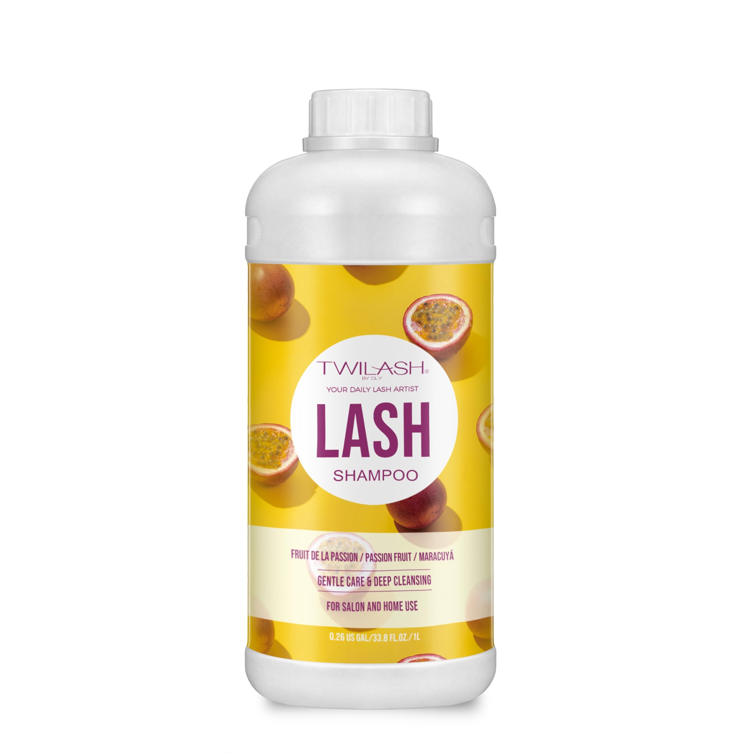 TWILASH BY DLY Lash Shampoo Bulk, Eyelash Cleanser for Extensions 1 Liter, Dispenser Pump, Non-irritating or Burning Eyelid Foaming Cleanser for