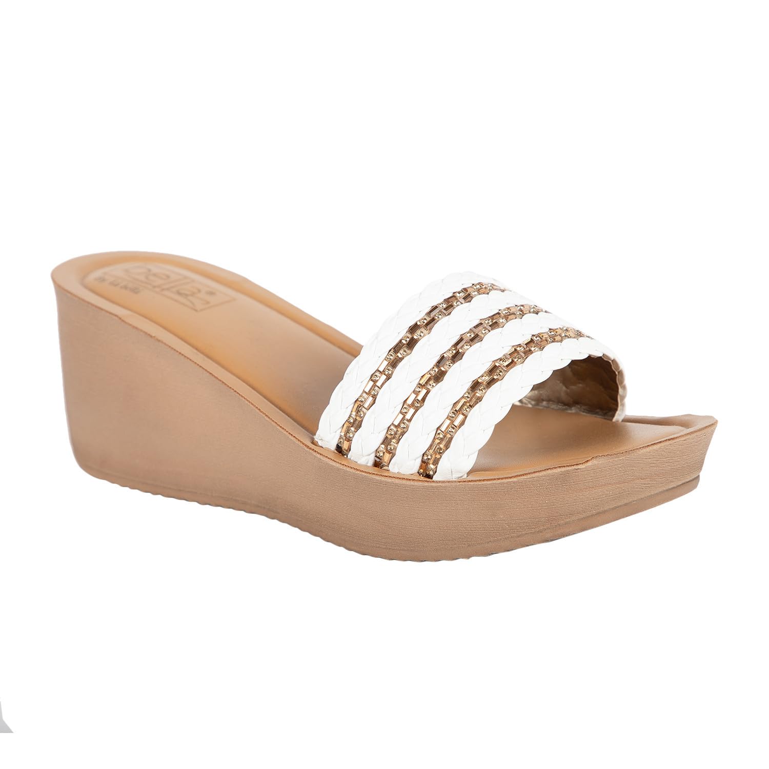 BELLA by Labella Womens Fashion Platform Slip-On Sandal – Comfortable, Lightweight, Slip-Resistant, Breathable – Ideal for Casual and Office Wear KW-HS-24000113white5 (B0D1KDWPZM) Amazon Price History, Amazon Price Tracker