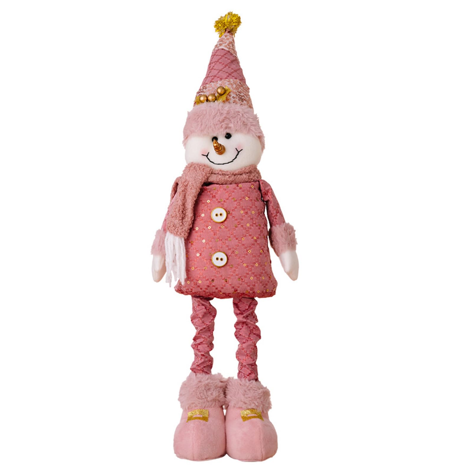 Tsophreniq Telescopic Standing Figurine Adjustable Size Expandable Dolls Christmas Home Decoration Stylish Festives Ornament Festives Decoration