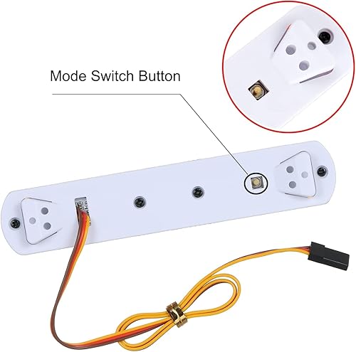 Miniatura 8 de WONFAST Luz LED circular ultra brillante de policía, lámpara estroboscópica de flash giratorio, 5 modos para 18 110 114 RC coche extinción de