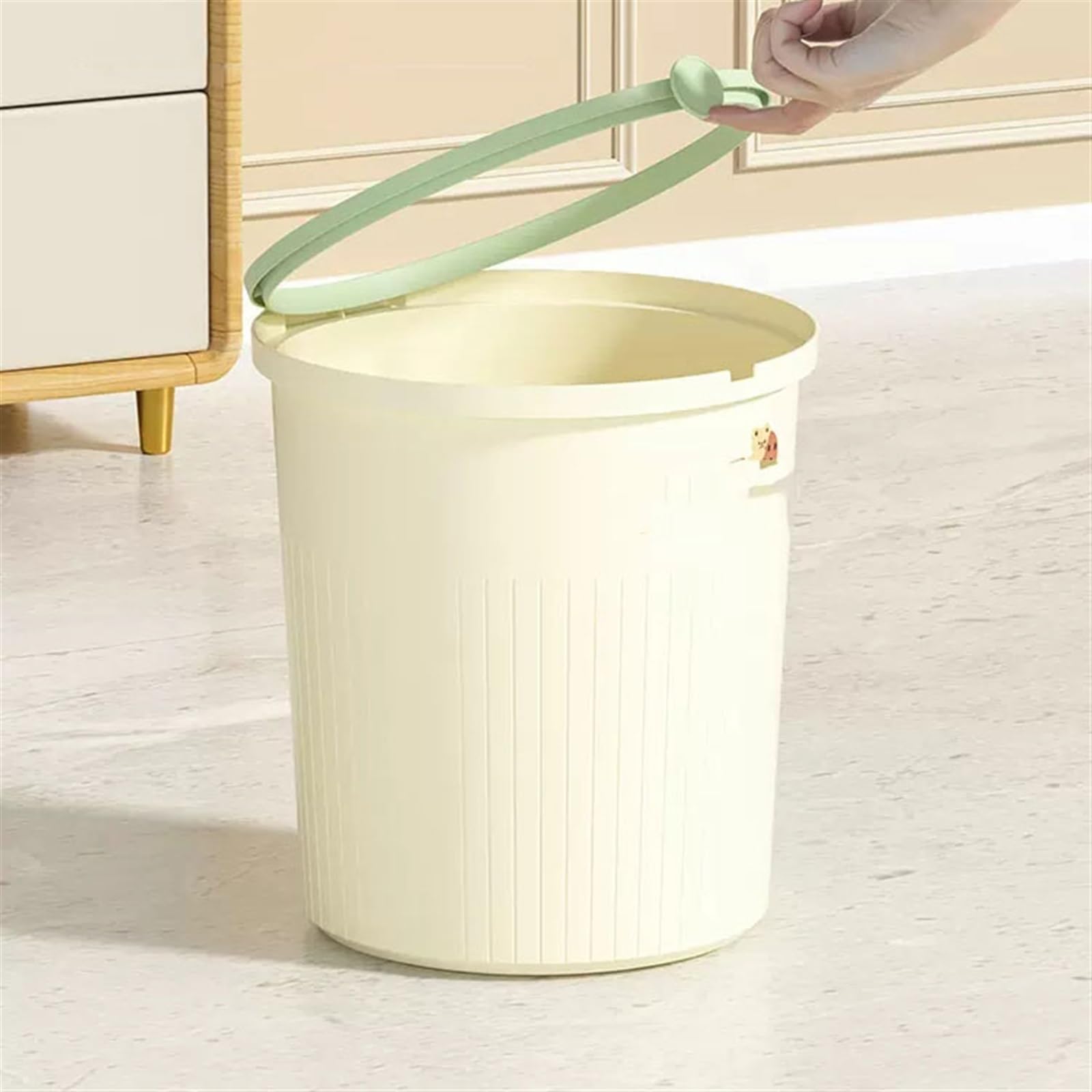 Pattumiera da bagno Cestino for la casa, semplice, di alto valore, soggiorno, camera da letto, ufficio, bagno, dormitorio, cestino for la carta Bidoni della spazzatura per interni(Blue,Piccolo)