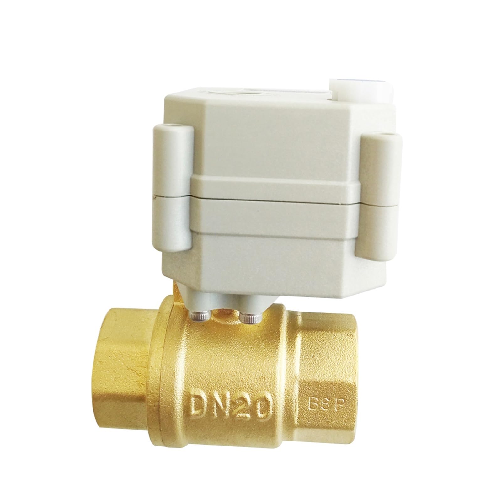 Elektryczne zawory odcinające 3/4" z pełnym podłączeniem, metalowa skrzynia biegów, AC/DC12V-24V, DN20, elektryczne zawory odcinające, tylko do wskaźników wysokiej lepkości (NPT, AC DC 9V-24V_CR303)