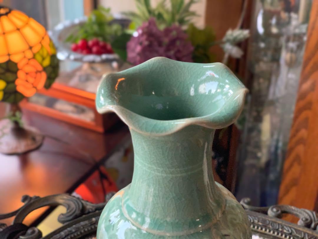 Amazon.co.jp: 花瓶 天馬窯 土仙 置物 韓国 フラワーベース 陶芸