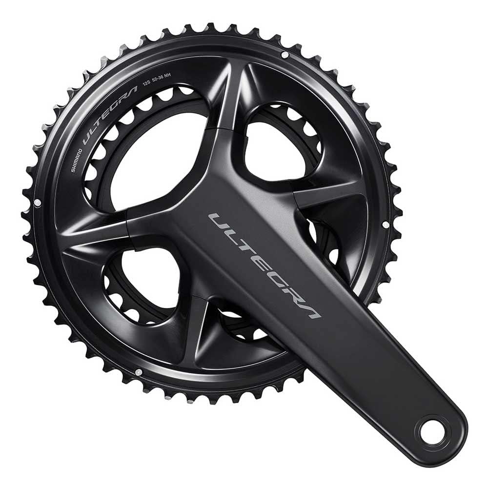 SHIMANO JG.BIE/PL.SH.ULTEGRA 110BCD 165 52x36D 2x12V Car Cranksets, Sport, Black (Black), One Size