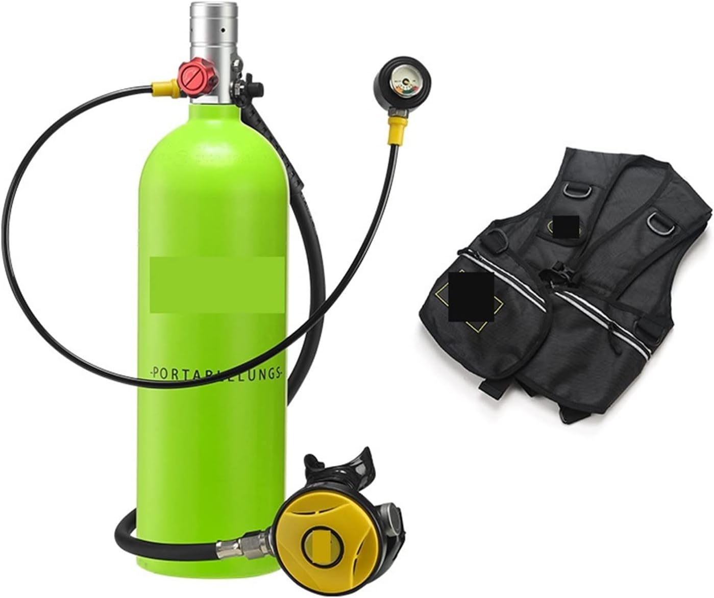 Scuba Tank Kit, 2L Diving Rebreather Diving Equipment Portable for Underwater Work/Underwater Recreation