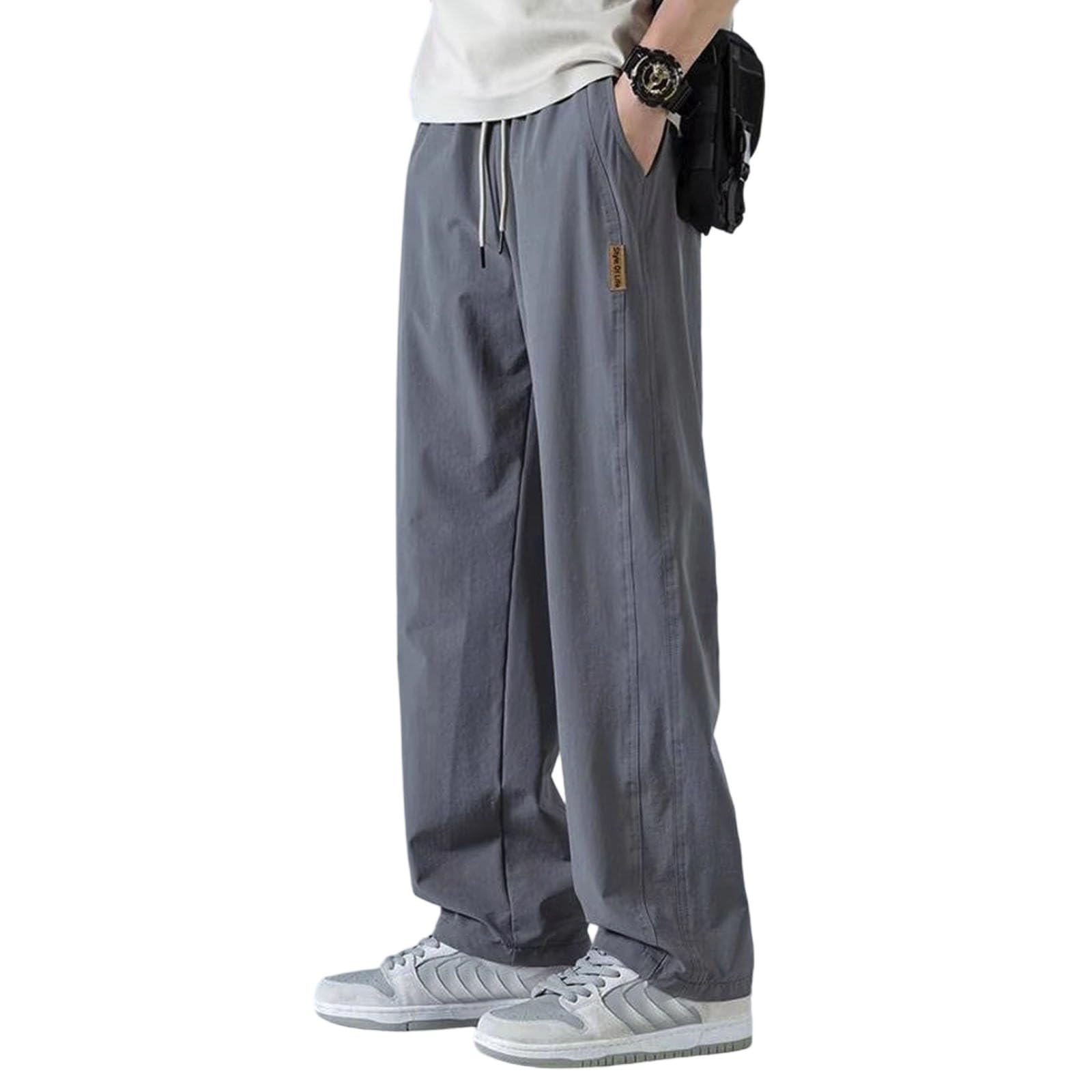 Jogging pantalon multi poches grande taille aéré avec cordon