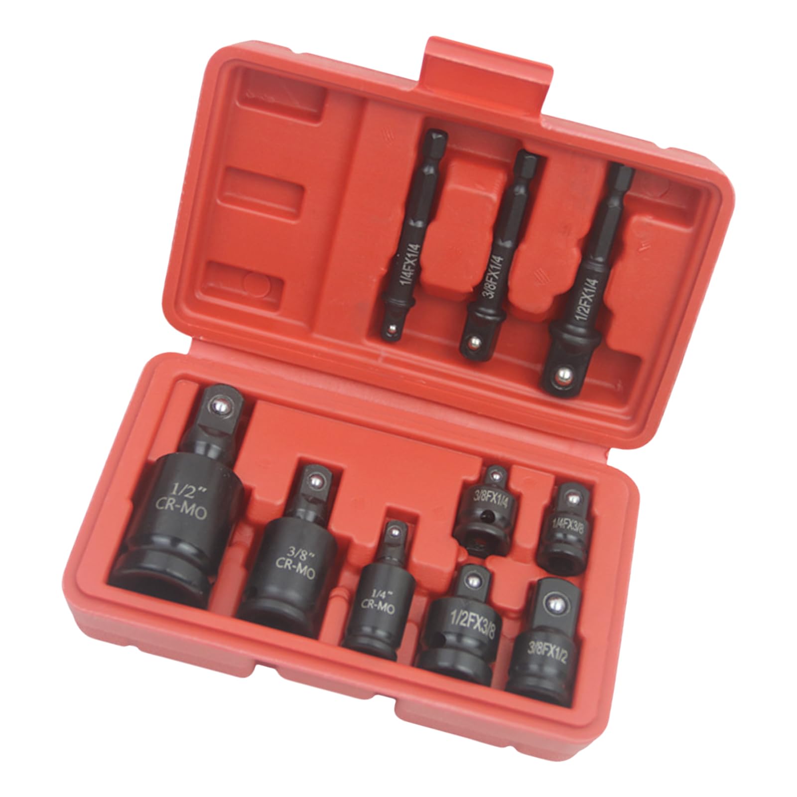 Jazuaiao Pneumatic Adapter Se 1 / 2Inch To 3/8 3/8 To 1/4 3/4 To 1 / 2Inch Socket Convertor Adapter Reducers Set Impacts Socket Adapter For Car Bicycles Garage Air Compressor Accessories