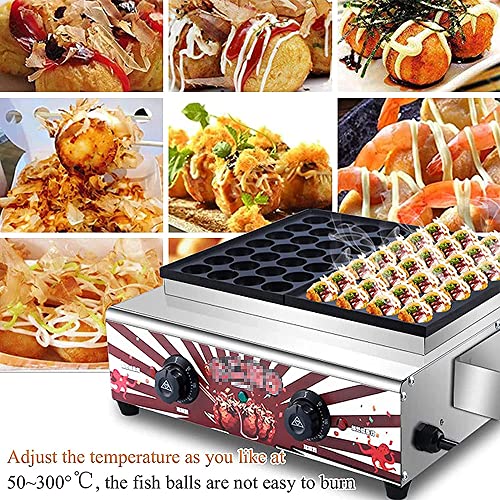 Máquina eléctrica para Takoyaki con doble placa miniatura 6